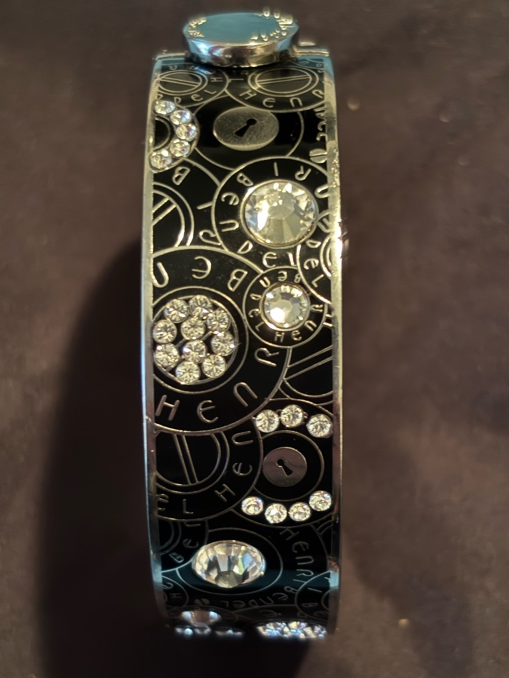 Henri Bendel Clasp Bracelet with Swarovski Crystals - Picture 9 of 12